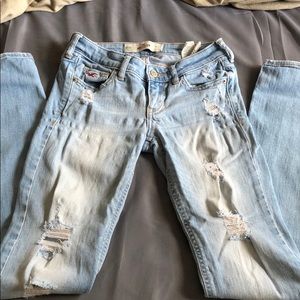 Hollister Distressed Straight Jeans
